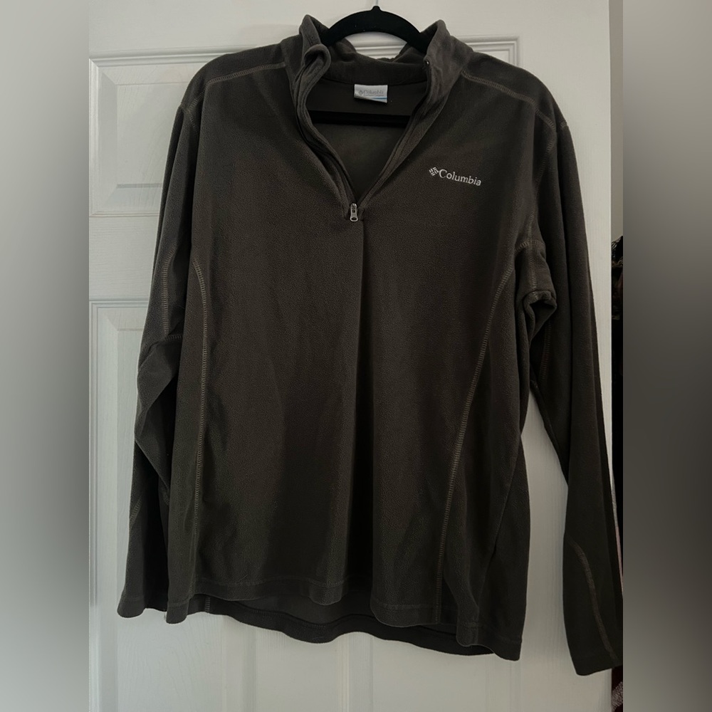 Columbia Men's Grey Half-Zip Fleece Pullover